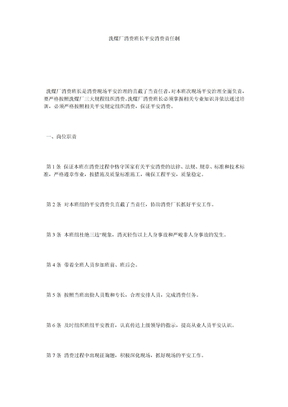 洗煤厂生产班长安全生产责任制
