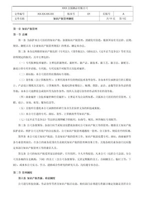 知识产权管理制度