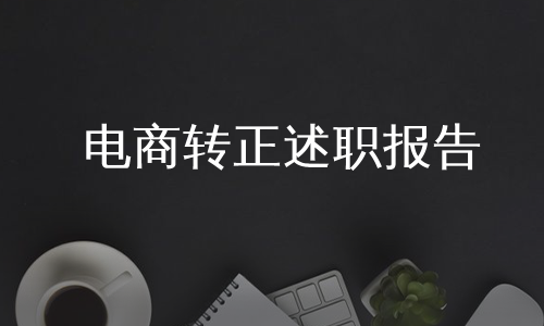 电商转正述职报告
