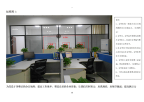 办公室区域定置摆放标准