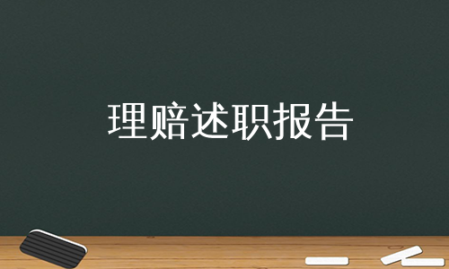 理赔述职报告