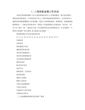 房地产营销方案