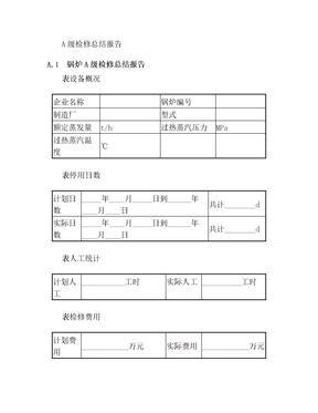 电厂检修总结报告