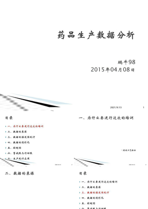 药品生产数据分析