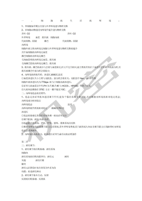 高中会考生物知识点总结