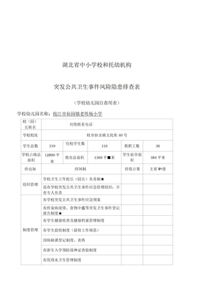 风险隐患排查表