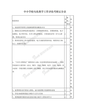 电化教学评估记分表-2015-06