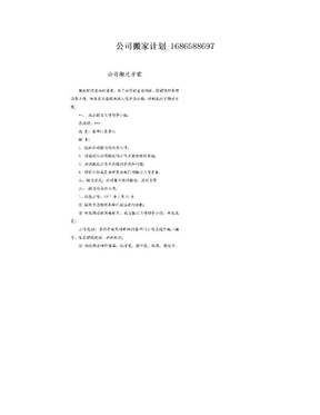 公司搬家计划_1686588697