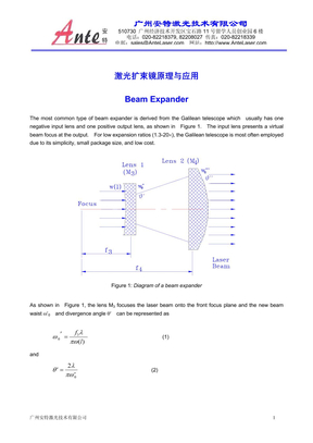 激光扩束镜原理与应用KAN