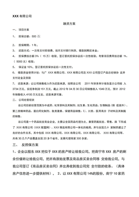 公司融资方案