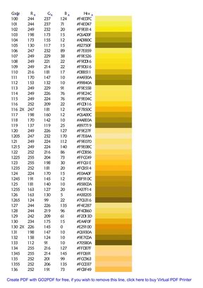 潘通色卡pantone color code