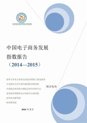 中国电子商务发展 指数报告