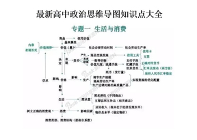 最新高中政治思维导图知识点大全