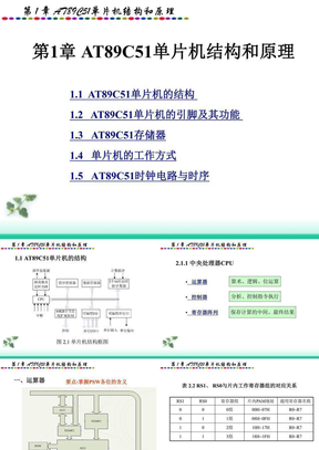 专题1 单片机结构理论