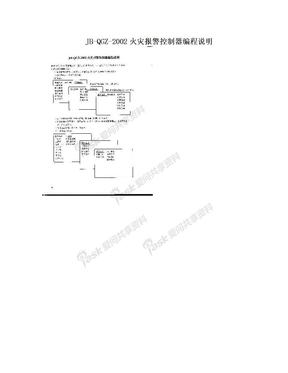 JB-QGZ-2002火灾报警控制器编程说明