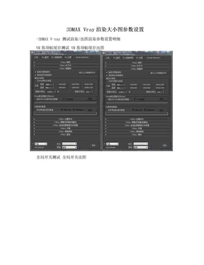 3DMAX Vray渲染大小图参数设置