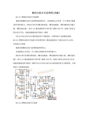 数码分段开关道理图[讲解]