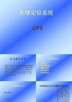 全球定位系统GPS