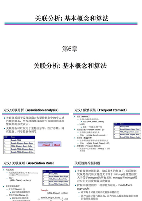 6_关联分析概念和算法