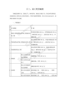 监理公司奖罚制度