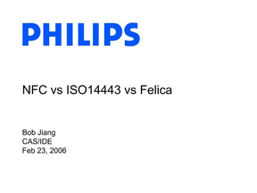 NFC vs ISO14443 vs Felica之间的联系及区别