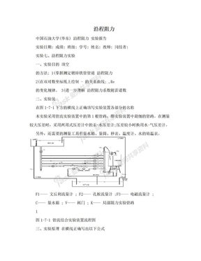 沿程阻力