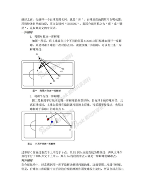 台球解球技巧