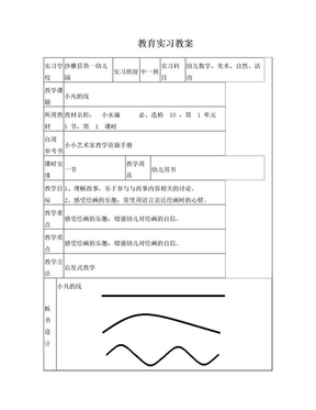 教育实习教案