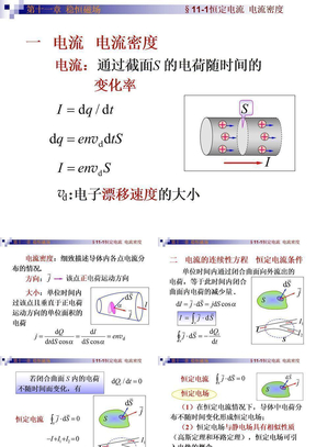 11-1恒定电流  电流密度