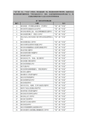 霍兰德职业性格测试