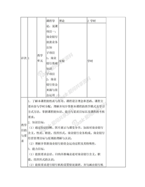 商业银行放款实务教案