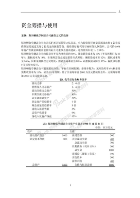 资金筹措与使用