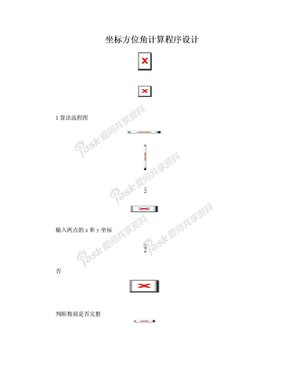 坐标方位角计算程序设计