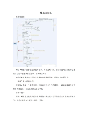 爆款策划书