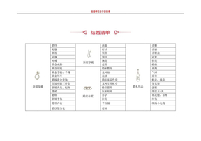 结婚季完全手册清单