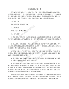 团支部活动方案4篇