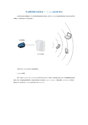 TL-WR720N设置指南（一）——无线AP模式