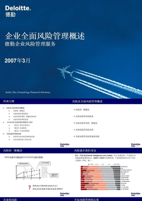 德勤：企业全面风险管理概述