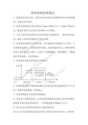 焊材烘烤管理规定