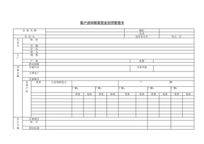 客户资料顾客营业信用管理卡