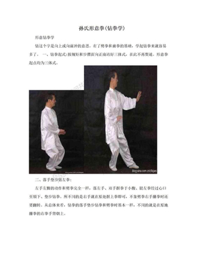 孙氏形意拳(钻拳学)