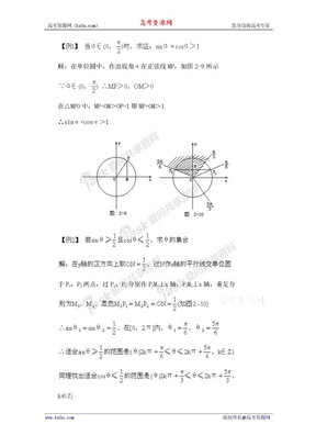 2012届高考数学（理）一轮经典例题——三角函数的图象和性质