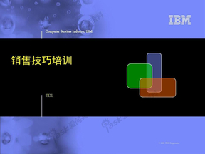 IBM销售技巧培训