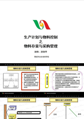 生产计划与物料控制之物料存量与采购管理