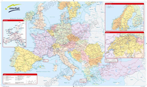 2013 欧洲通票地图