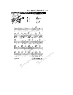 栀子花开吉他指弹谱好听