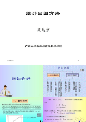 统计回归方法