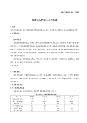 振动碎石桩施工