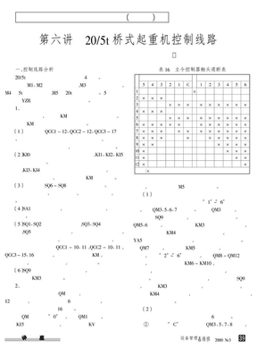 桥式起重机的维护与修理(十二)