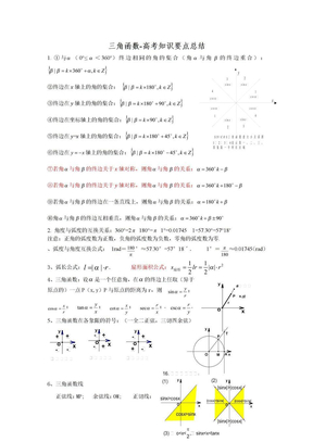 三角函数知识点2